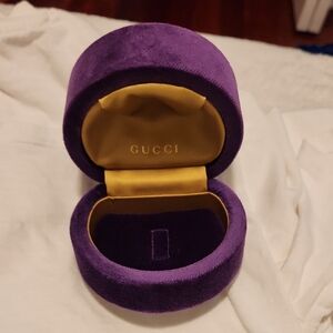 Gucci Purple and Yellow Jewelry Box